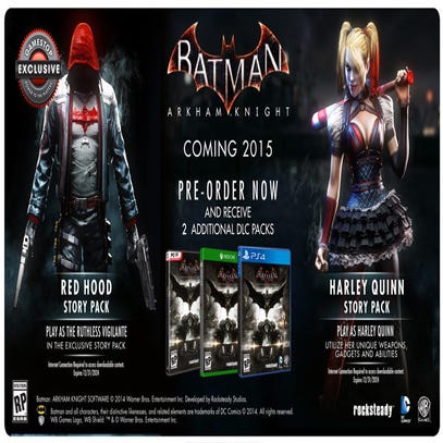GameStop Batman: Arkham Knight pre-order bonus will be sold post-launch |  VG247