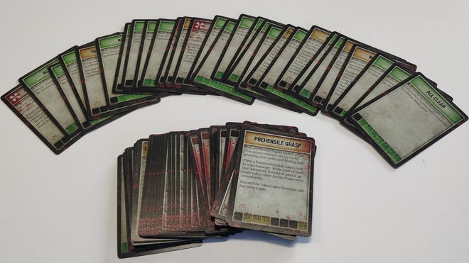 Tension cards for Resident Evil 2: The Board Game.