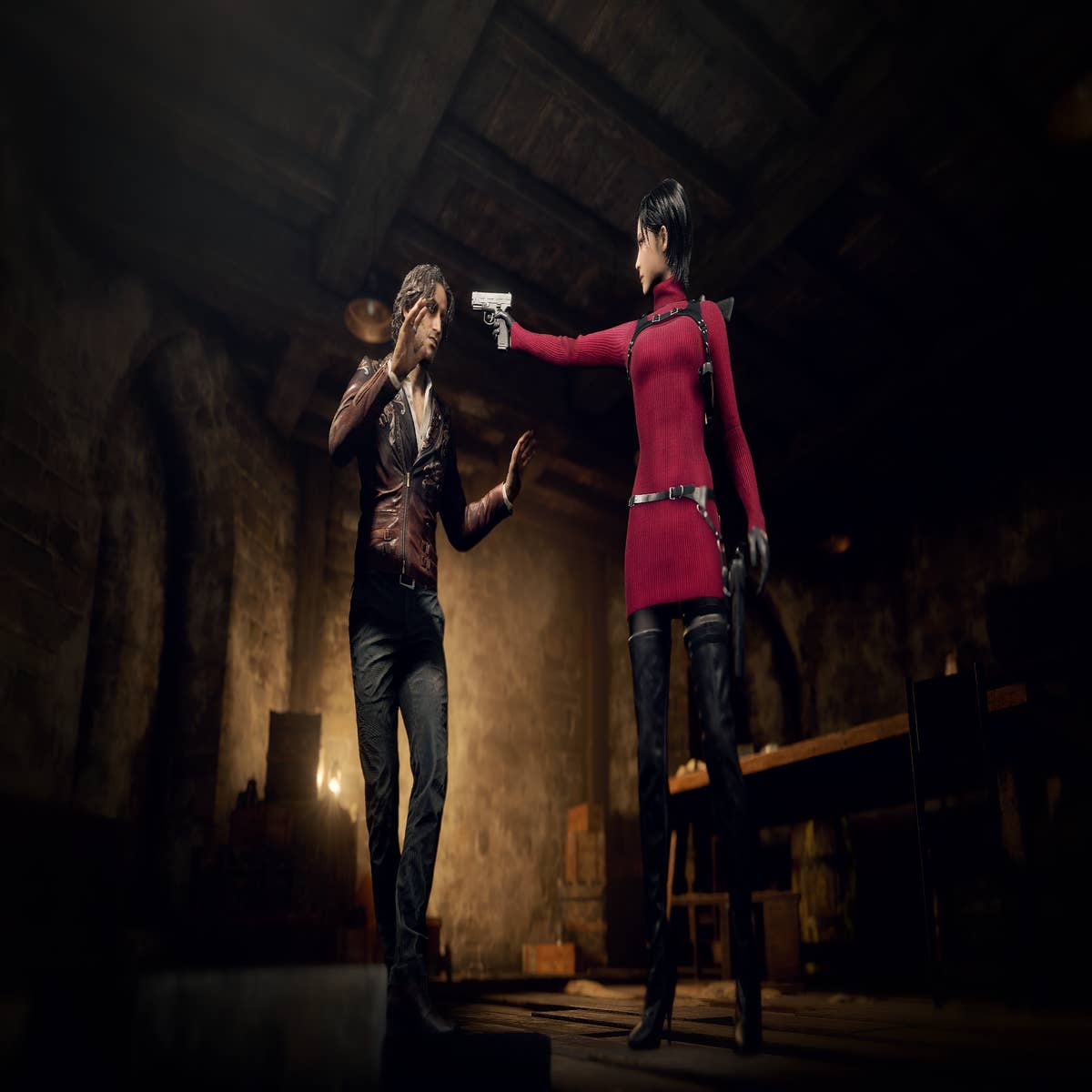 Ada Wong from Resident Evil 4, both original and remake versions