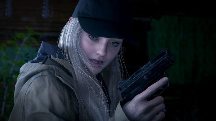 A close up of Rose from Resident Evil Village's Shadows Of Rose DLC