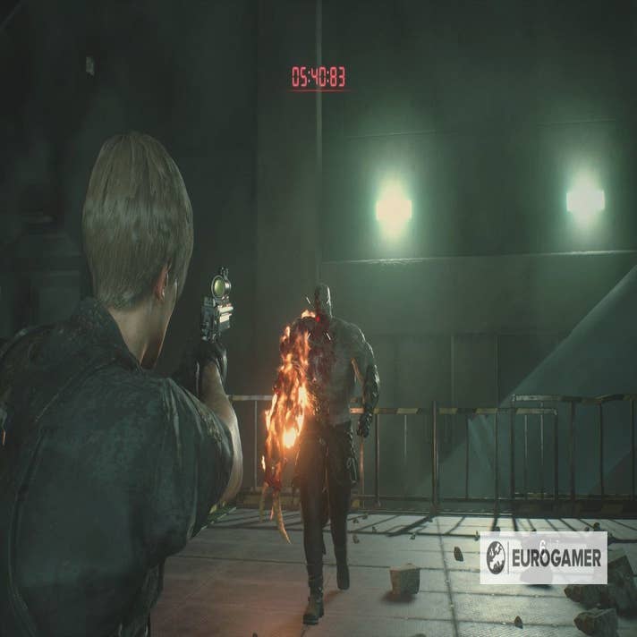 Mr. X (all encounters*, Leon) - Resident Evil 2 Boss Battle 