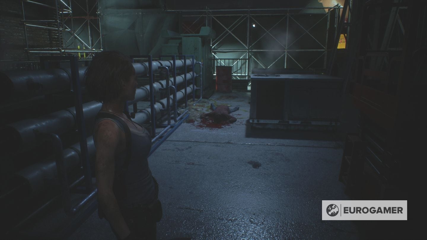 Resident Evil 3 Fire Hose location to put out the fire with the Fire