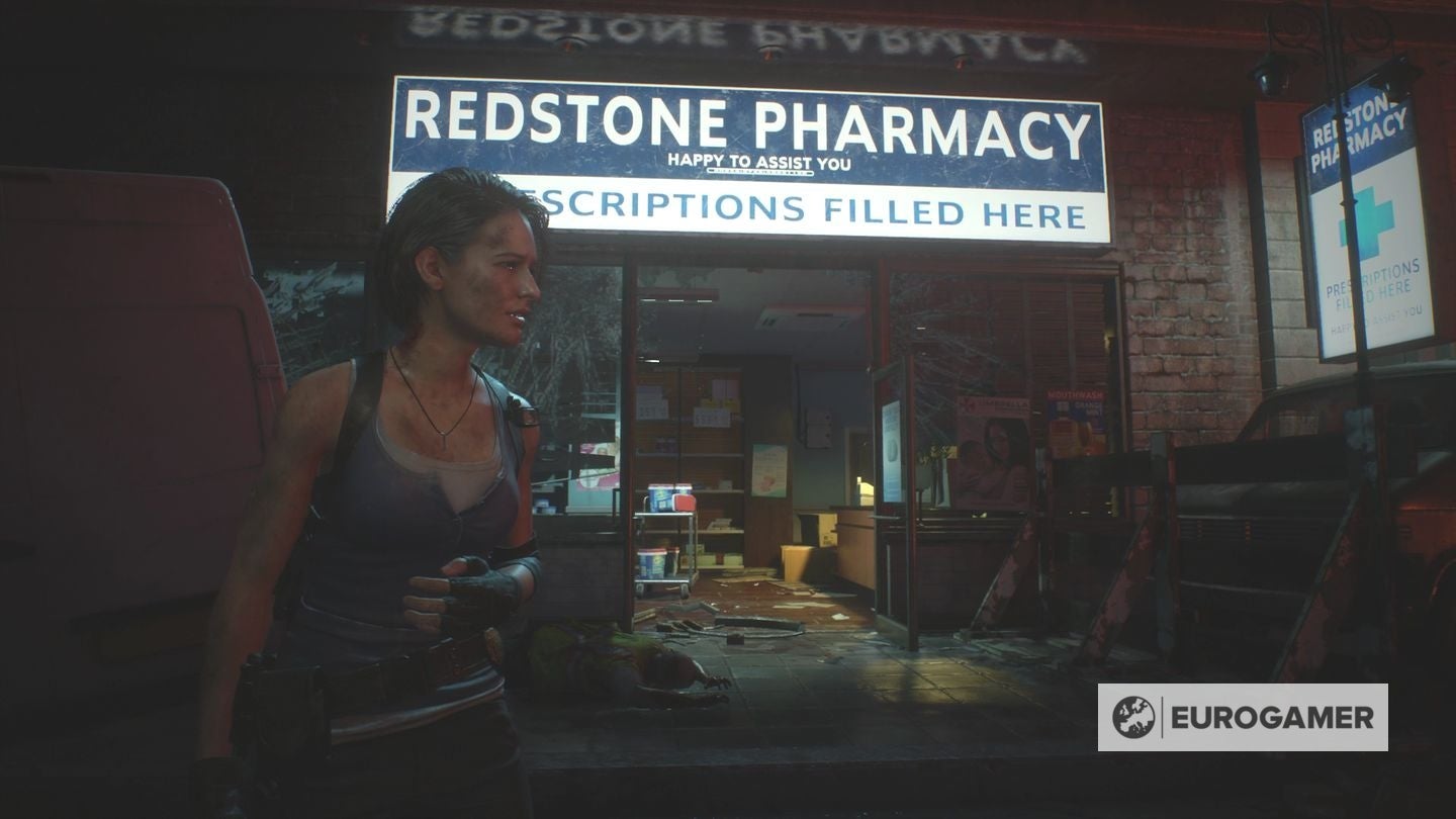 Resident Evil 3 Fire Hose location to put out the fire with the Fire