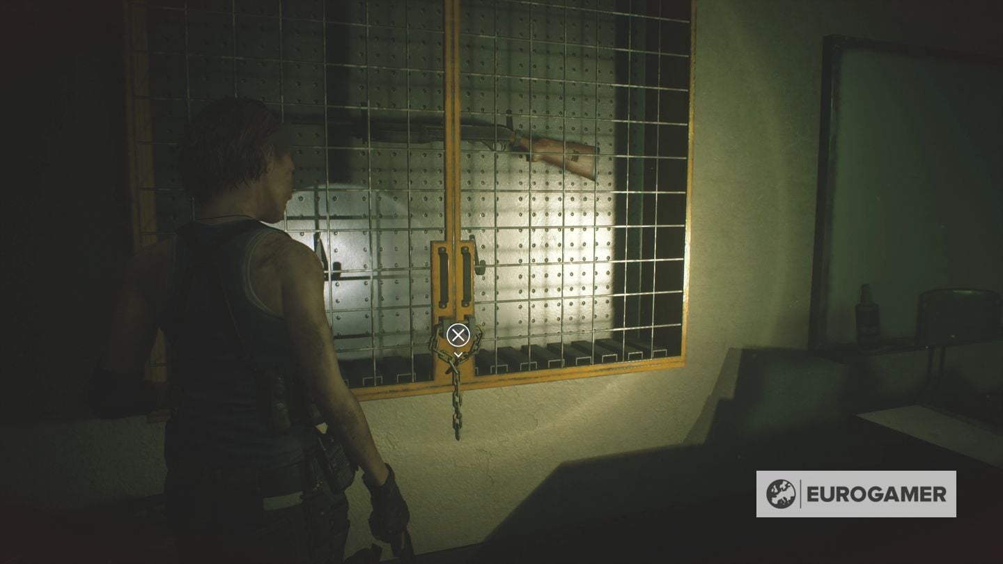 Resident Evil 3 Fire Hose location to put out the fire with the Fire