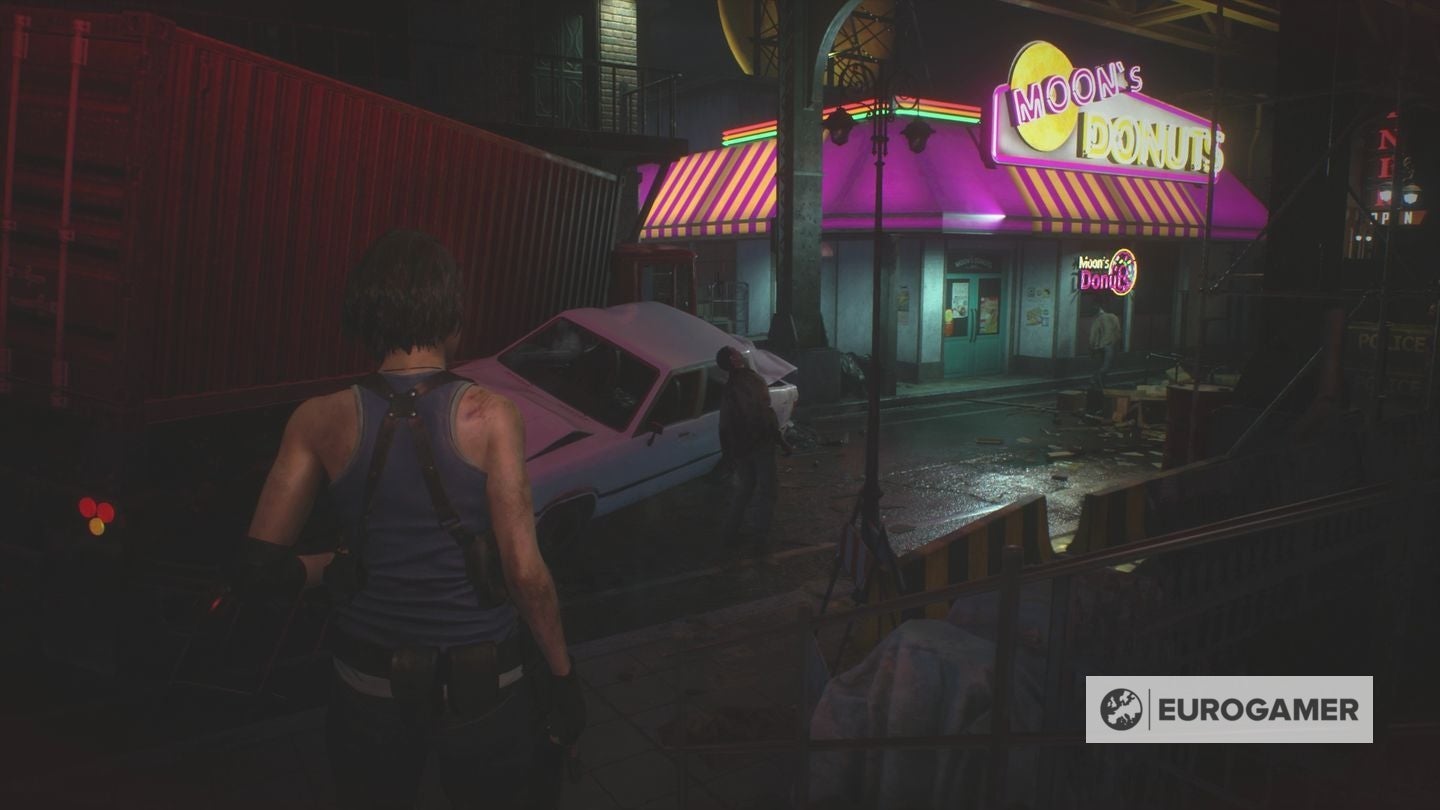 Resident Evil 3 Fire Hose location to put out the fire with the Fire