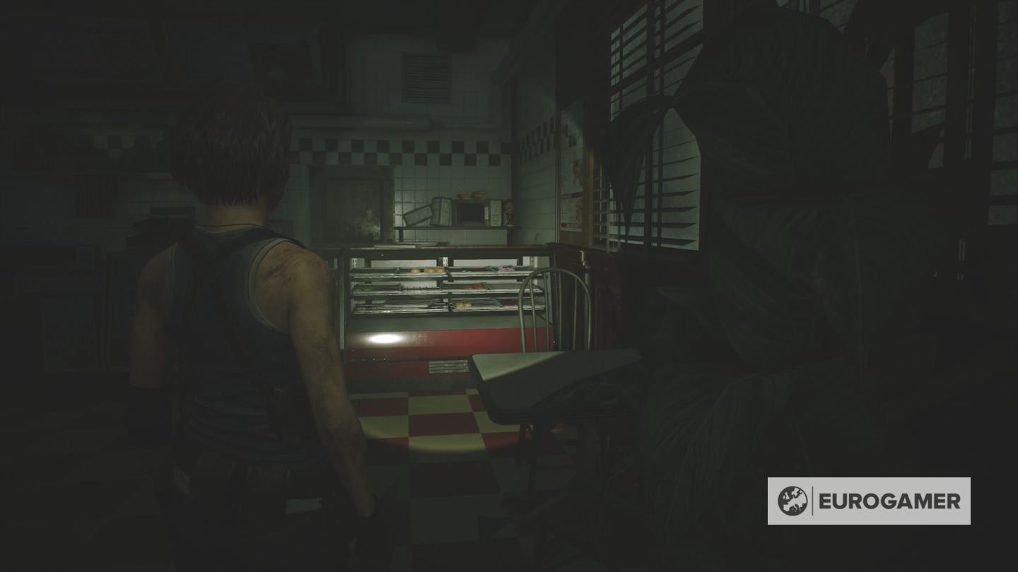 Resident Evil 3 Fire Hose location to put out the fire with the Fire