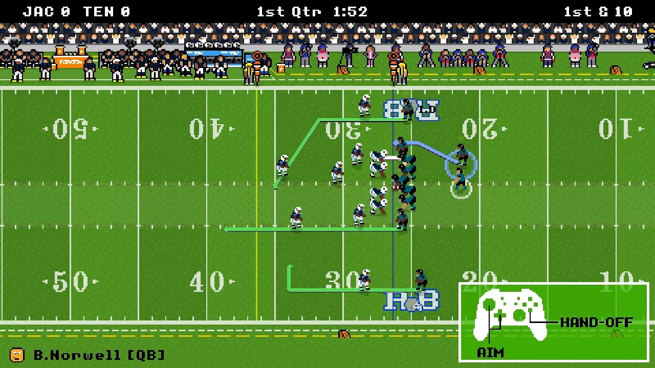 If you want an American Football game for Superbowl Sunday, you need to play Retro Bowl