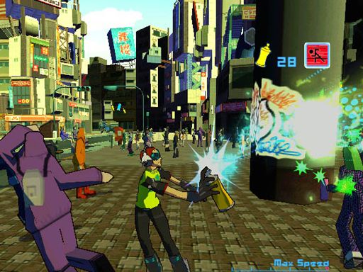 Waffe Halb Acht Donner Jet Set Radio Future Game Beispiel Landstreicher ...