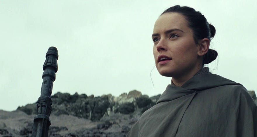 Daisy Ridley in Star wars: The Last Jedi