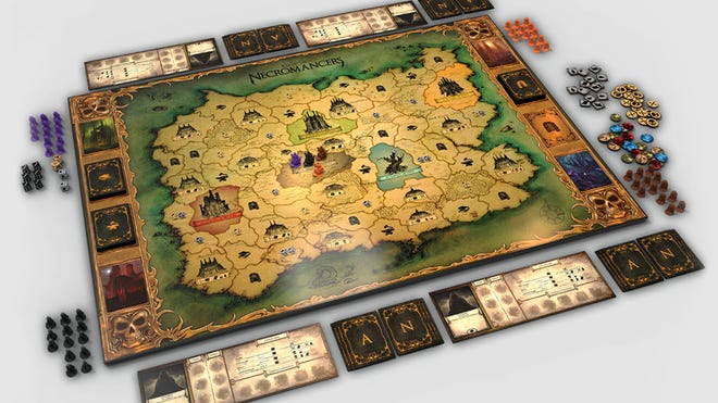 Rise of the Necromancers board game layout