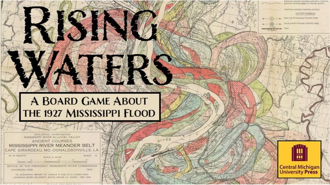 Screenshot of the board game Rising Waters' Kickstarter campaign.