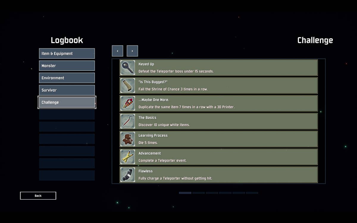 Risk of Rain 2 challenges list - how to complete all achievements