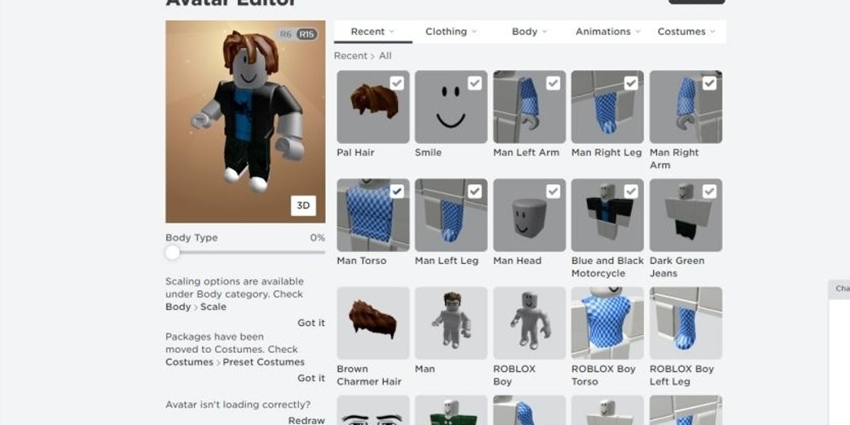 Roblox - Avatar Maker - Como criar e editar o avatar de Roblox