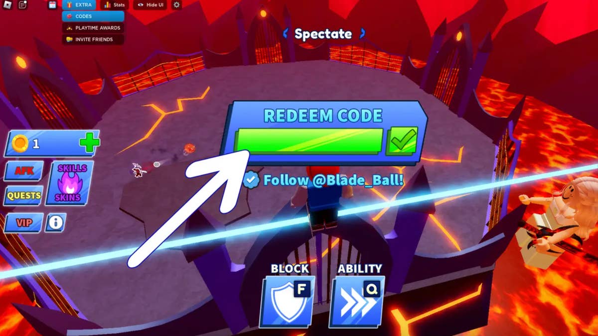 Roblox: Códigos de Blade Ball