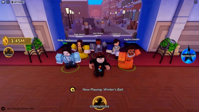 Eine Gruppe von Charakteren begleitet den Spieler im Hamilton Simulator