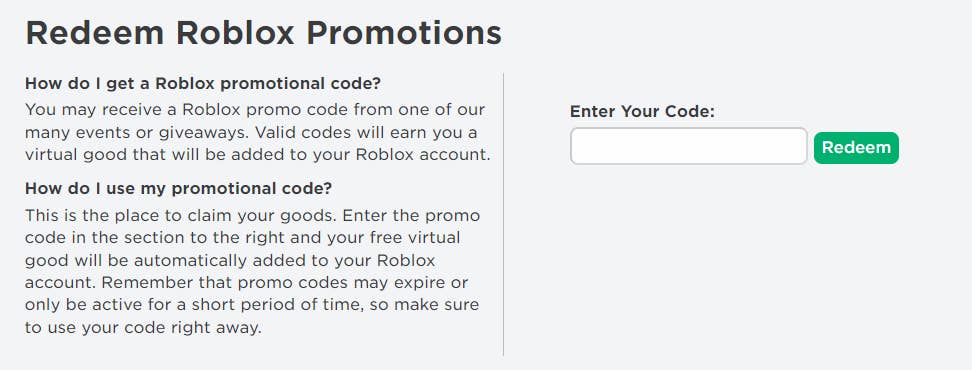Roblox: Promo Codes for Free Stuff (April 2021)