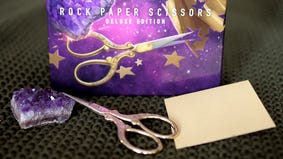 Rock Paper Scissors: Deluxe Edition costs £20, includes actual rock, paper and scissors, single-player mode, and lore