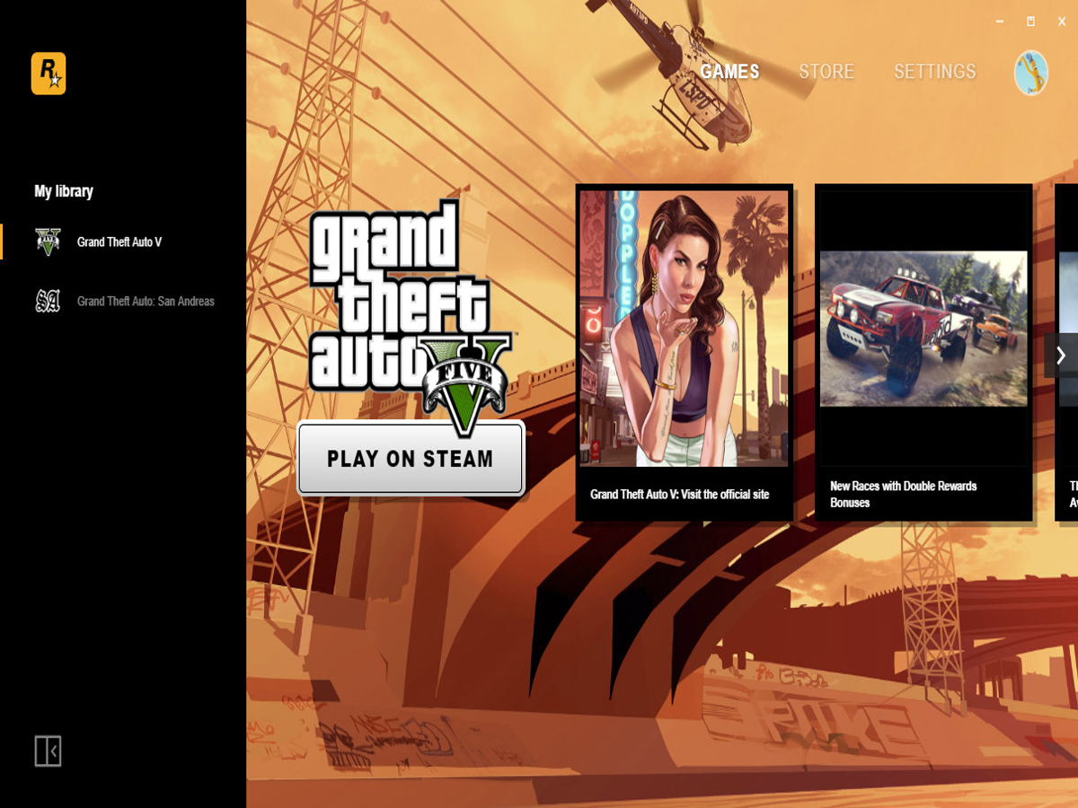 Rockstar's new Game Launcher includes a free copy of GTA: San Andreas 