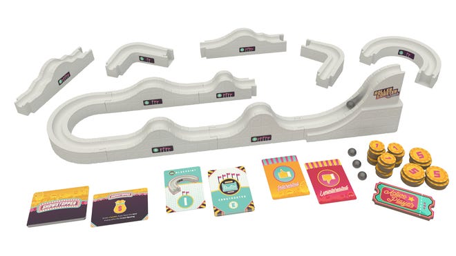 An image of the components for Roller Coaster Rush.