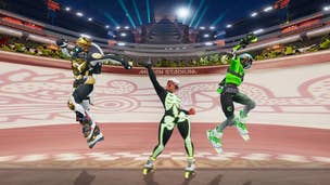 A screenshot from Roller Champions, which launches May 25 2022