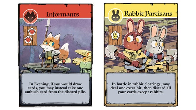 Root digital Exiles & Partisans & Vagabonds cards