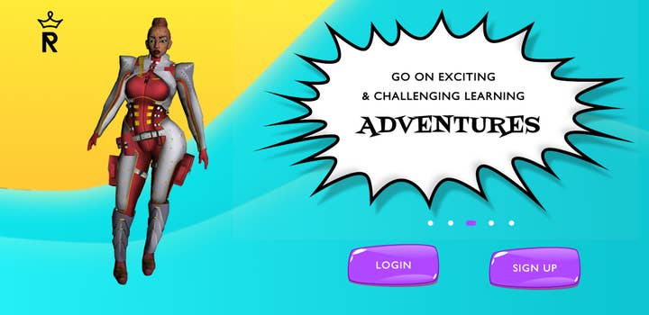 Royelles log-in screen
