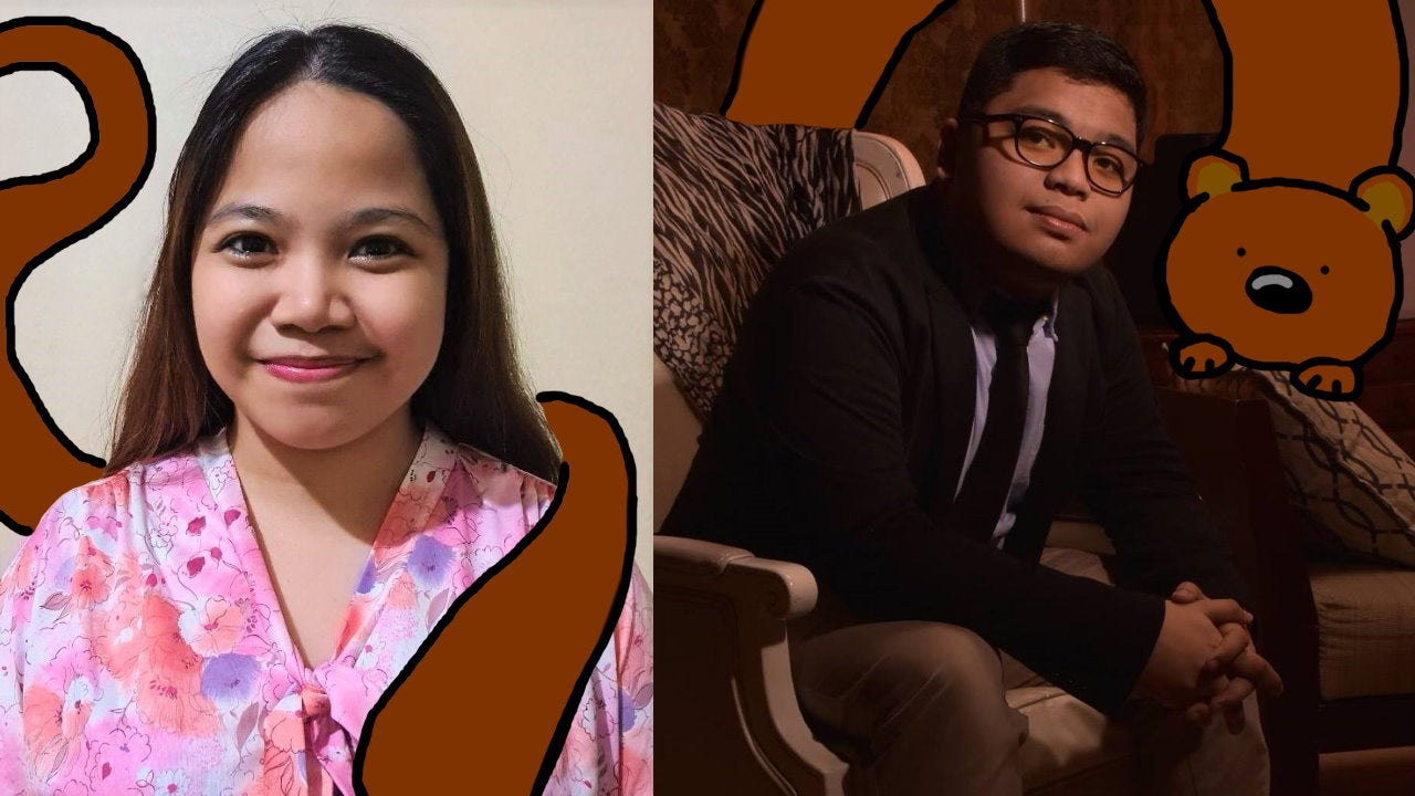 A photo of Felisha Dela Cruz and Paolo Balmes with Horace