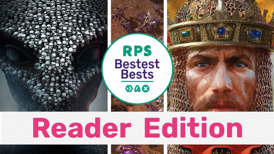 Artwork voor XCOM 2, Age of Empires II en StarCraft II -functie op de RPS Bestste Best Reader Edition voor favoriete strategiegames aller tijden