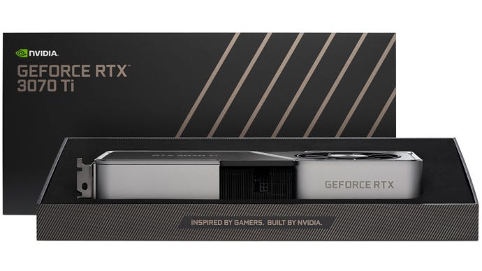 The Nvidia RTX 3070 Ti's packaging