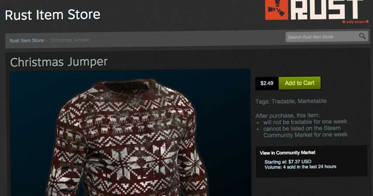 Rust implements first Steam Item Store | VG247