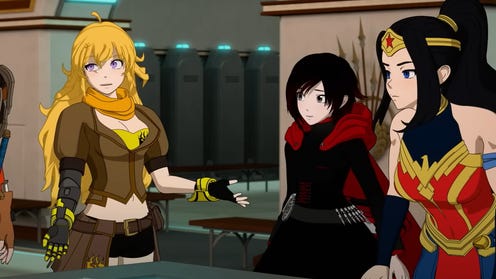 Still animation image from Justice League X RWBY