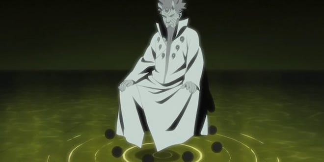 Naruto anime screenshot of Sage of Six Paths