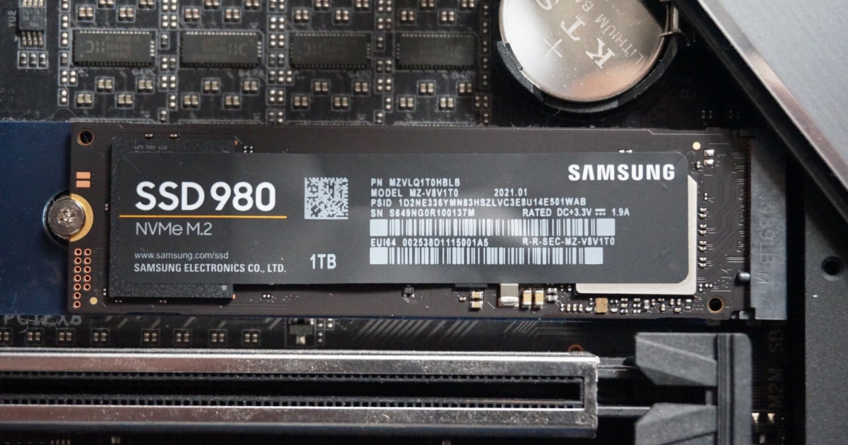 Compre o SSD NVMe de 1 TB 980 da Samsung por menos de £ 40