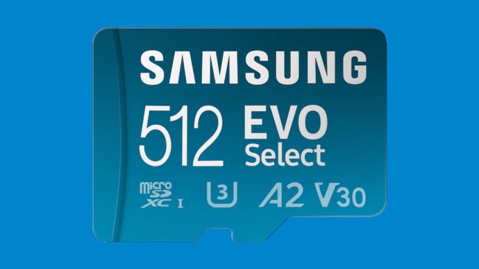 The Samsung Evo Select 512GB microSD card
