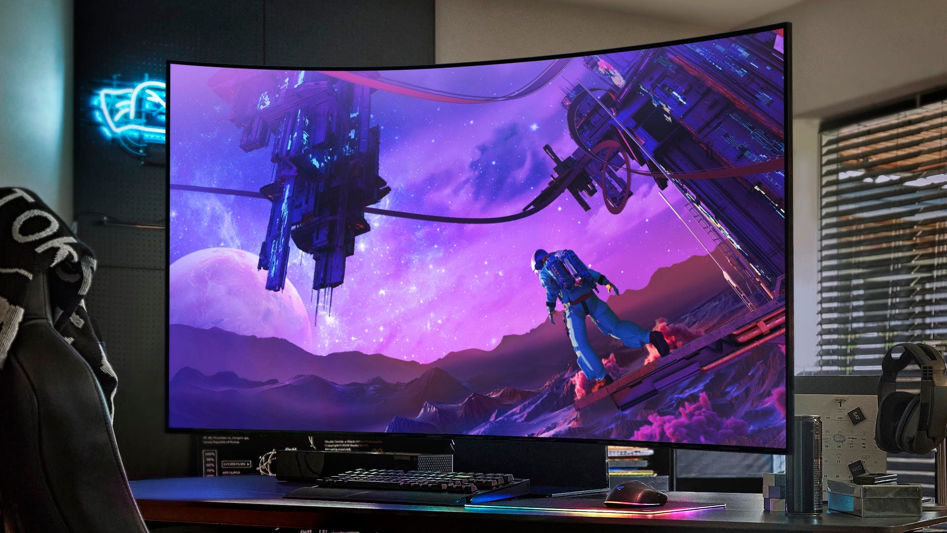 Ark Computer Monitor Samsung's Odyssey Ark monitor wants to kill your gaming PC | Rock Paper ...