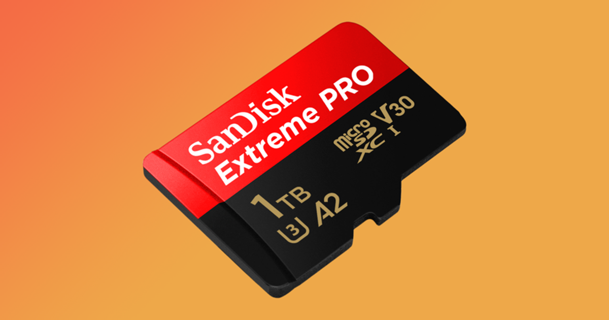 Pegue este cartão SanDisk Extreme Pro 1TB Micro SD por um preço baixo histórico