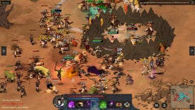 A large and chaotic desert battle in Sands Of Salazaar