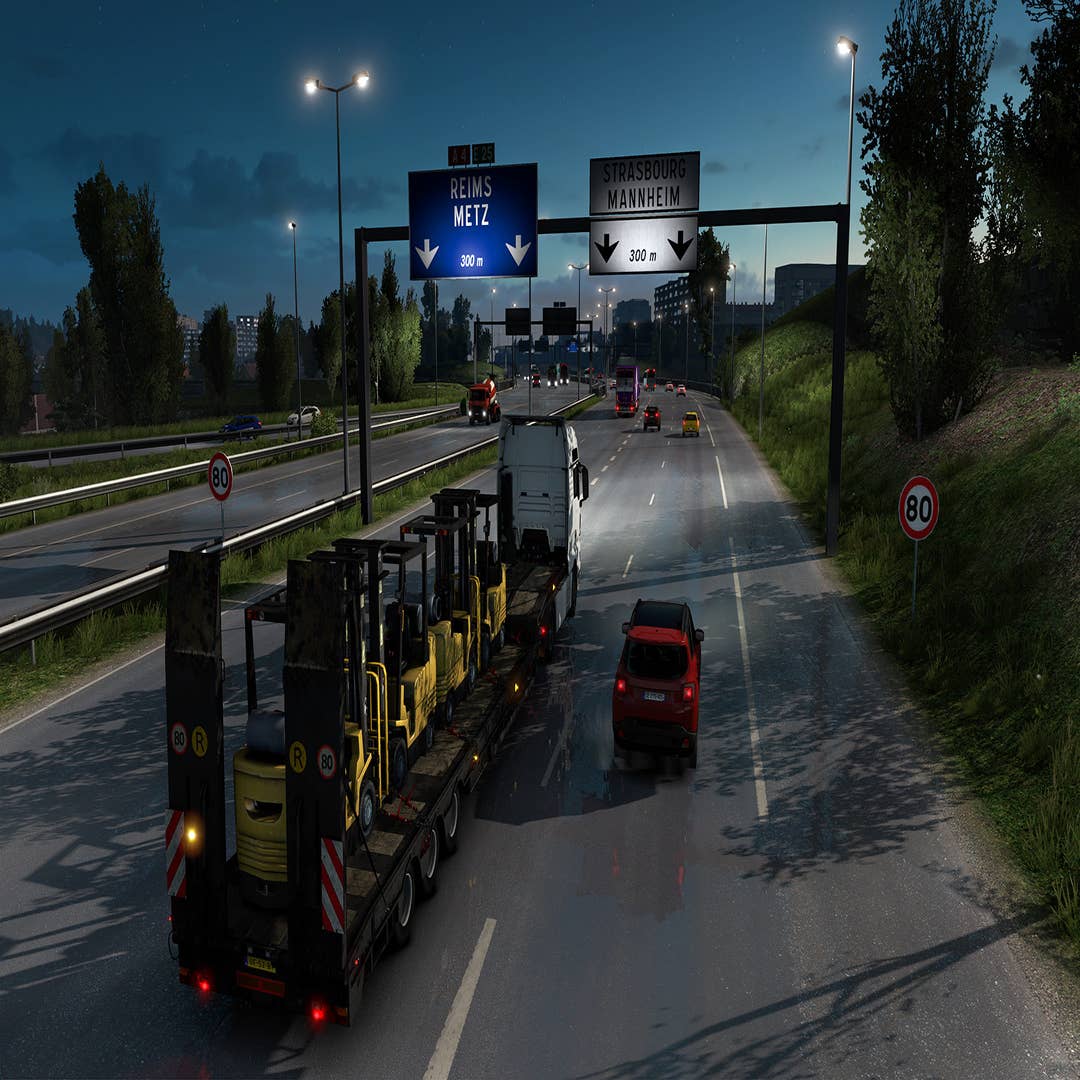 Euro Truck Simulator 2 (Demo) on Steam Deck/OS in 800p 60Fps (Live