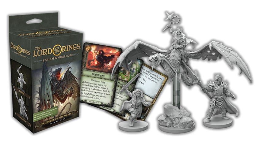 Figures for Scourges of the Wastes pack for Lord of the Rings: Journeys in Middle-earth