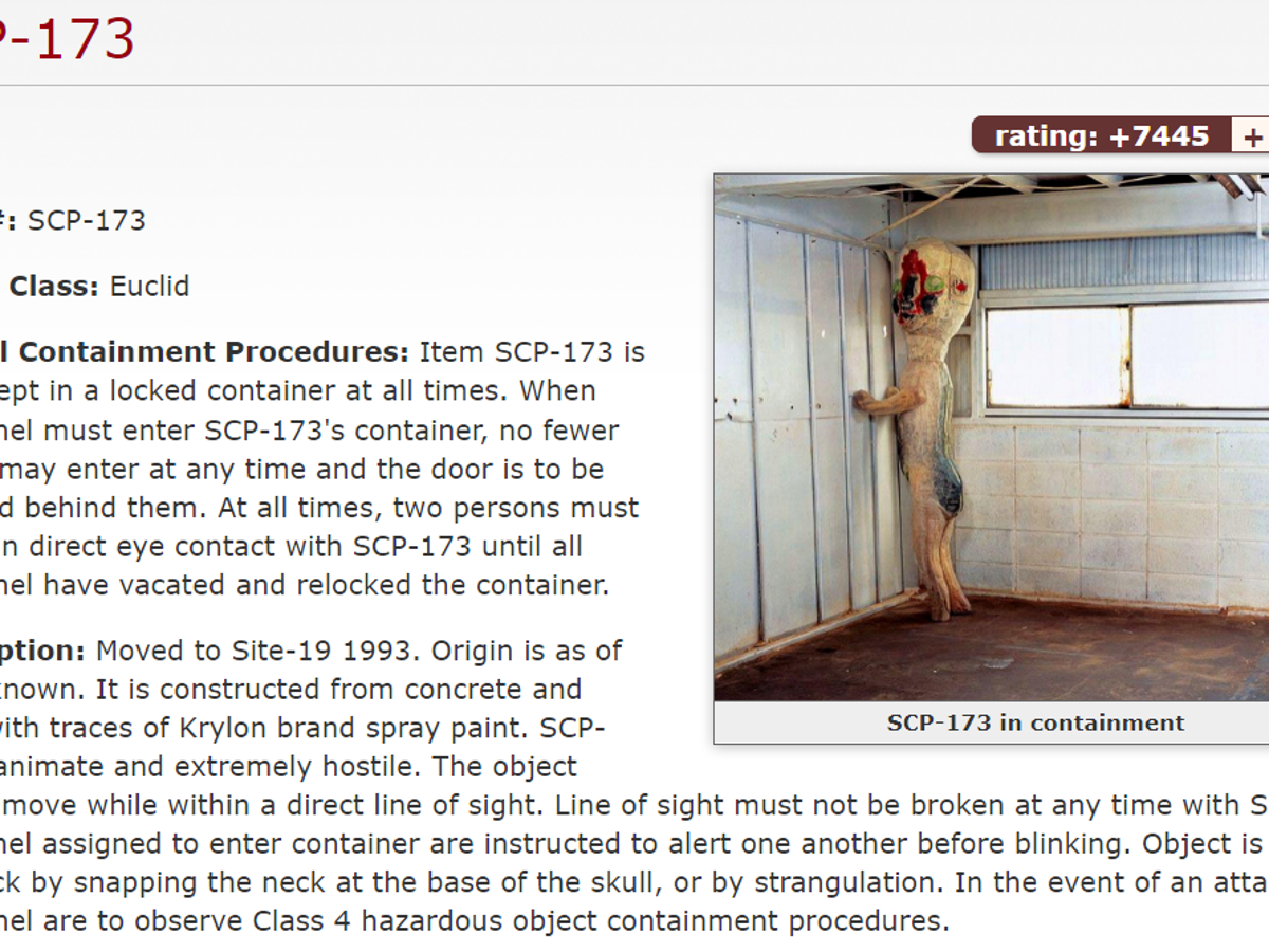 Scp 173 Document Scp 173 document