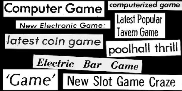 Video Game History Foundation explores early names for 