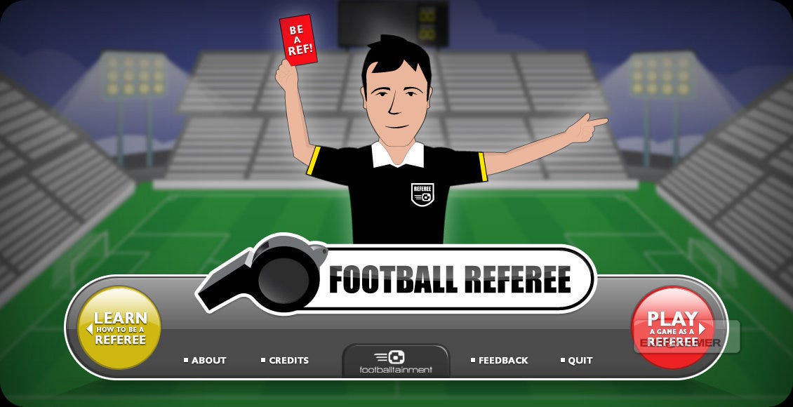 There is a football referee sim game | Eurogamer.net