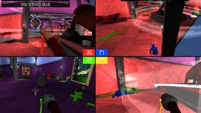 Screencheat is a splitscreen FPS where you're completely invisible