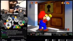 Image for Streamer sets Super Mario 64 world record while playing with drums