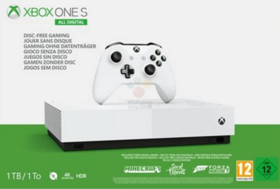 Report Microsoft s Xbox One S All Digital will be officially