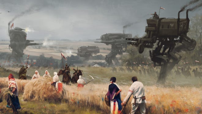 Scythe strategy board game box artwork