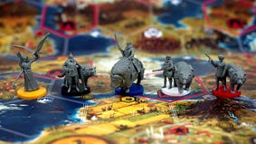 Scythe strategy board game miniatures