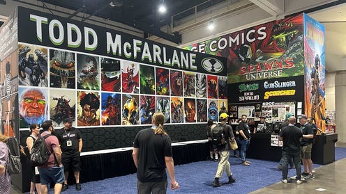 The Image Comics booth at San Diego Comic Con 2023