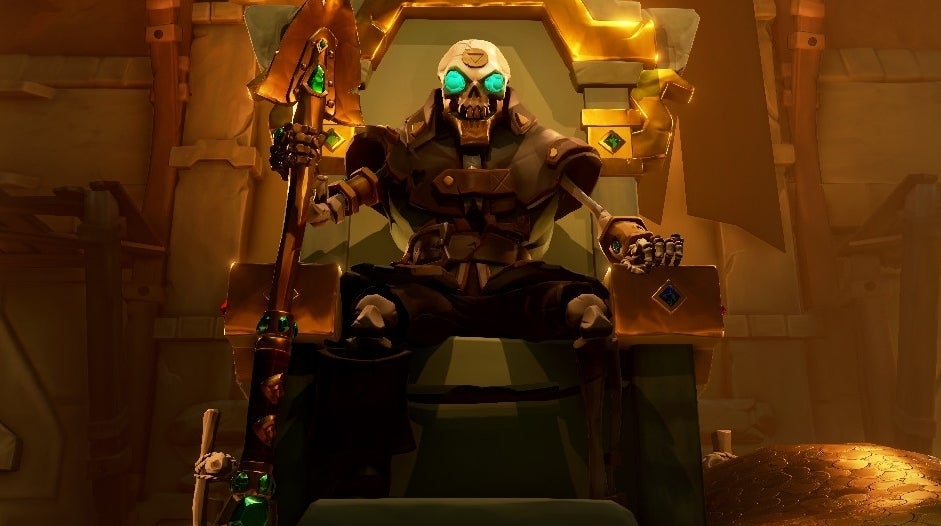 Sea of Thieves skeleton types Green, Gold and Ancient Skeletons, and
