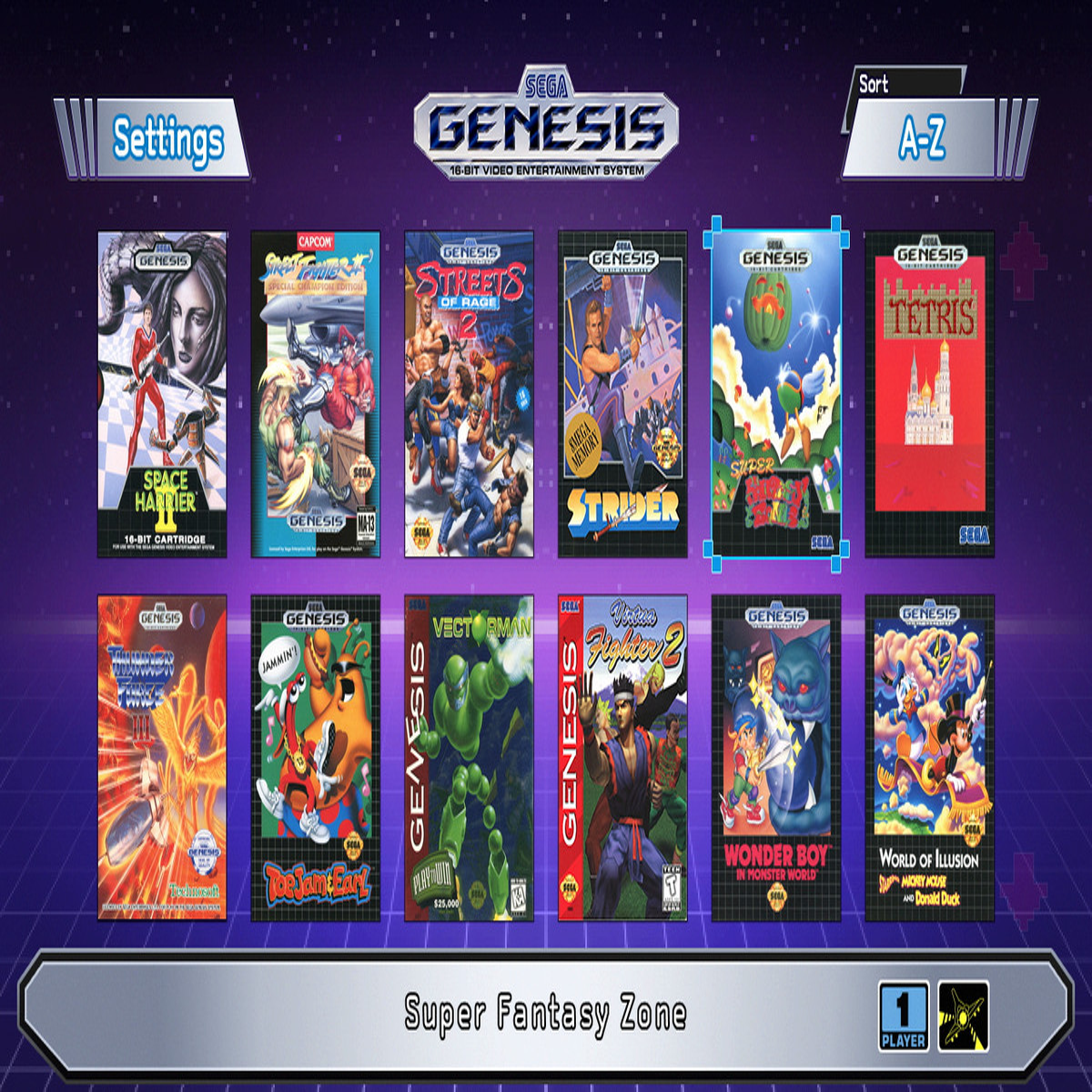 sega genesis games list